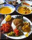 INDONESIAN FOOD NASI PADANG Royalty Free Stock Photo