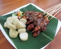 Indonesian Food - Sate Ayam or Chicken Sate