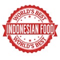 Indonesian food sign or stamp