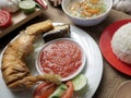 Indonesian Fried Chicken Royalty Free Stock Photo