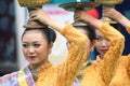 Indonesian girl wearing Indonesian traditional clothes