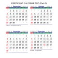 indonesian gregorian calendar 2025 part 3, september october november december