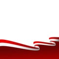 Indonesian Indepedence Day Flag Footer Royalty Free Stock Photo
