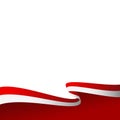 Indonesian Indepedence Day Flag Footer Royalty Free Stock Photo