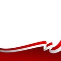Indonesian Indepedence Day Flag Footer Royalty Free Stock Photo