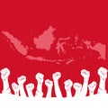 Indonesian Independence Day themed background