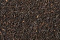 Indonesian Java Melange dried tea leaves close up full frame