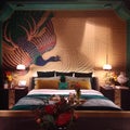 Indonesian local art master bedroom