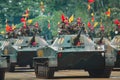 Indonesian Marine Corps troops parade