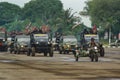 Indonesian Marine Corps troops parade