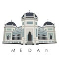 Famous Landmark of Medan City of Indonesia