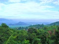 Indonesian mountain view in west java provinces