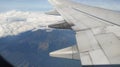 Indonesian mountains above the clouds from the plane