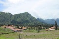 Indonesian Mountains Village, Near Volcano Mont Bromo