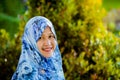 Indonesian muslim model wearing hijab