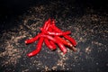 Indonesian original spicy red chilies