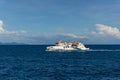 Indonesian passengers ship KMP Aceh Hebat 2 headed to Banda Aceh from Sabang island. Passengers ship to Sabang Island