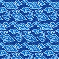 Indonesian pattern called Batik Mega Mendung Royalty Free Stock Photo