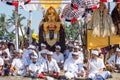 Indonesian people celebrate Balinese New Year and the arrival of spring Royalty Free Stock Photo