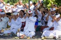 Indonesian people celebrate Balinese New Year and the arrival of spring Royalty Free Stock Photo