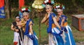 Indonesian perform harinjing dance on niti sowan harinjing ceremony