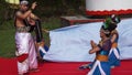 Indonesian perform harinjing dance on niti sowan harinjing ceremony