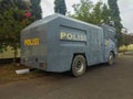 Indonesian police water cannons ready