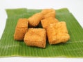 Indonesian Popular Street Food - Tahu Sumedang (Fried Tofu) is a typical tofu region of Sumedang Royalty Free Stock Photo