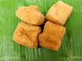 Indonesian Popular Street Food - Tahu Sumedang (Fried Tofu) is a typical tofu region of Sumedang,Indonesia Royalty Free Stock Photo