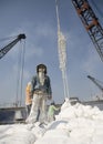 Indonesian port workers