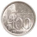 100 Indonesian rupiah coin