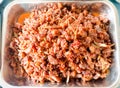 Indonesian specialty oreg tempe dish Royalty Free Stock Photo