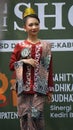 Indonesian student in batik clothes. This batik comes from Kediri, Indonesia