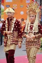Indonesian with a traditional costume from Bangka Belitung at BEN Carnival