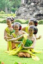 Indonesian traditional dancer with traditional clothes Royalty Free Stock Photo