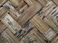 Indonesian traditional knit bamboo walls