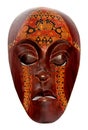 Indonesian Wooden Mask Royalty Free Stock Photo