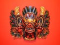 Indonesian wooden mask Royalty Free Stock Photo