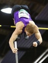 Indoor Atletics,Canadian Shawnacy Barber. Pole Vault ,World Champion