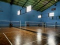  indoor badminton woodenFloor