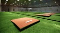 Indoor Baseball and Softball Batting Cages rendering Royalty Free Stock Photo