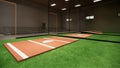 Indoor Baseball and Softball Batting Cages rendering Royalty Free Stock Photo
