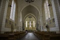 indoor of the church in montignac in the dordogne