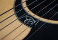 Close Shot of Classic Guitar Strings Royalty Free Stock Photo