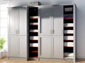 Indoor Close Up Realistic Minimalist Modern Cupboard