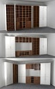 Indoor Close Up Realistic Minimalist Modern Cupboard
