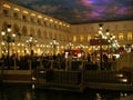 Indoor Dining, The Venetian Grand Canal, Las Vegas, Nevada Royalty Free Stock Photo