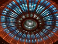 Indoor dome lighted - modern architecture Royalty Free Stock Photo