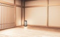 Mock up indoor empty room japan style. 3D rendering