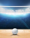 Indoor Floodlit Volleyball Court Royalty Free Stock Photo